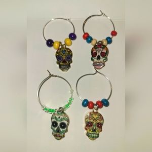 Day of the Dead (Día de Muertos) Wine Charms